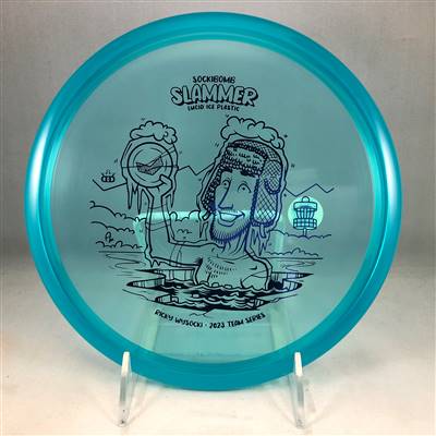 Dynamic Discs Lucid Ice Sockibomb Slammer 175.7g - Ricky Wysocki Ice Bath Stamp