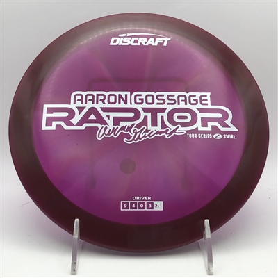 Discraft Z Swirl Raptor 174.0g - Aaron Gossage 2025 Tour Series