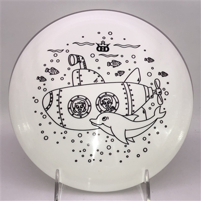 Dynamic Discs Fuzion Motive 147.3g  - Coloring Book Series - Submarine